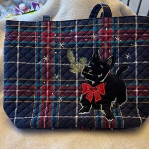 Vera Bradley Scotty dog quilted bucket bag